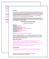 FASENRA Sample Renewal Authorization Letter
