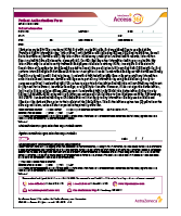 Access 360 General Patient Authorization Form (PAF)