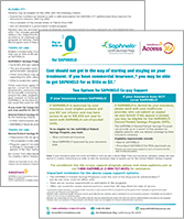 SAPHNELO Savings Program Affordability Information